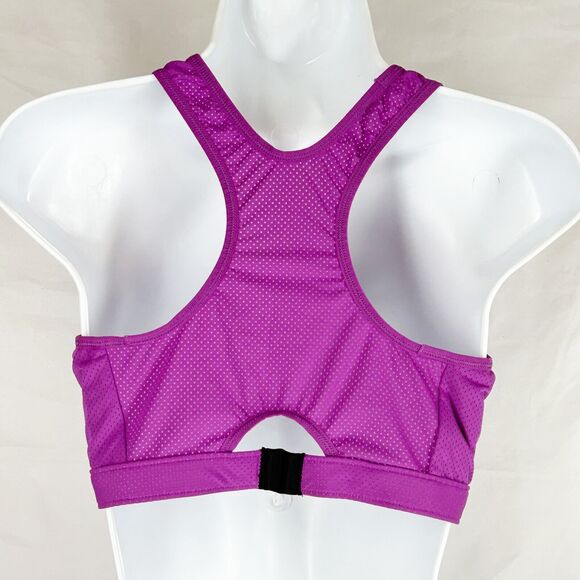 REVERSIBLE Champion Athletic Top S/M Purple Mesh Gray Solid Racerback 2 in 1 - Picture 5 of 8